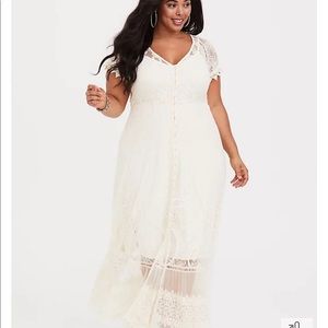 Torrid Ivory Lace Dress